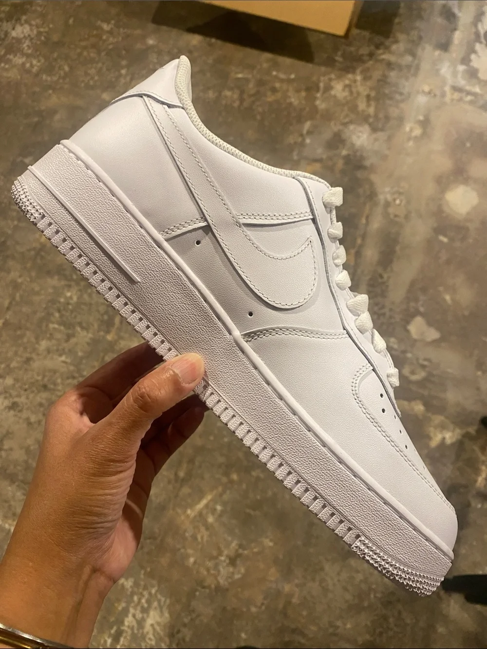 Nike Air Force 1 White Men's Low-Top Leather Sneakers